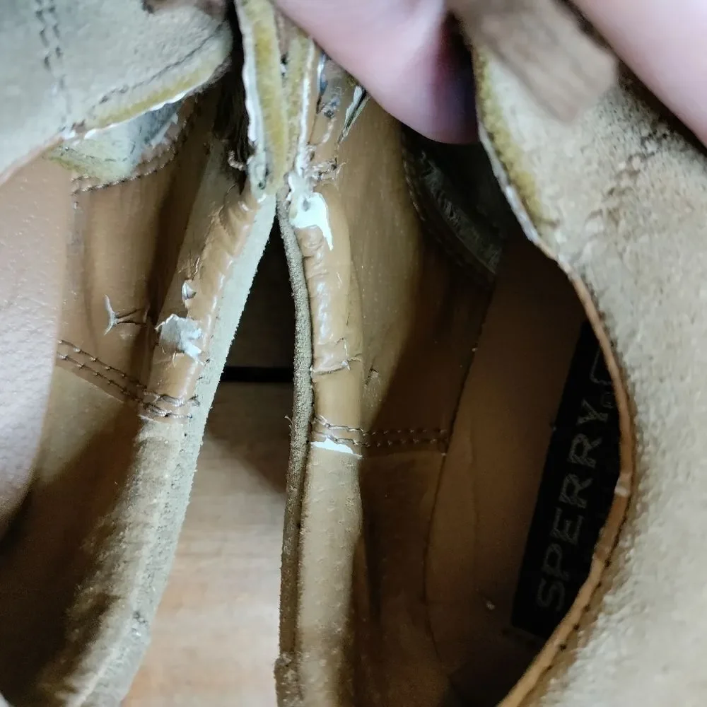 Sperry Topsider Tevin Boys Size 1 tan dress shoes Easter shoes